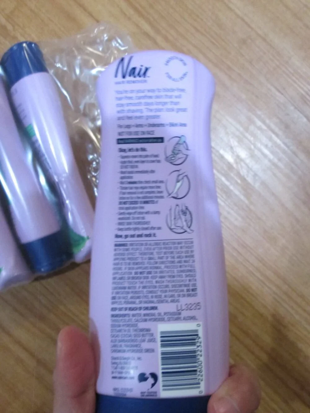 Nair Body Cream Hair remover soothing aloe &waterlilly 9oz. NEW x 6